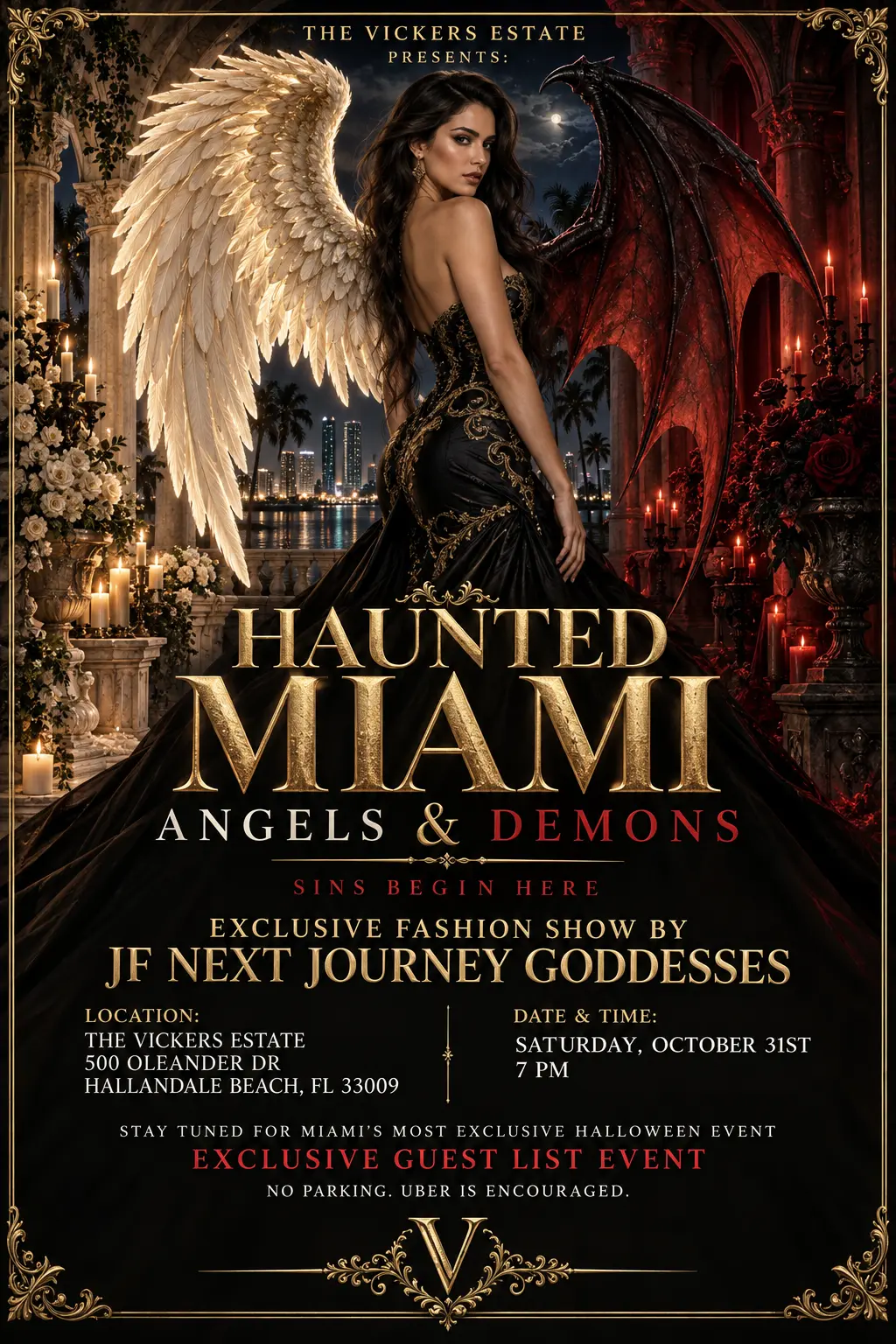 Haunted Miami — Angels & Demons event poster