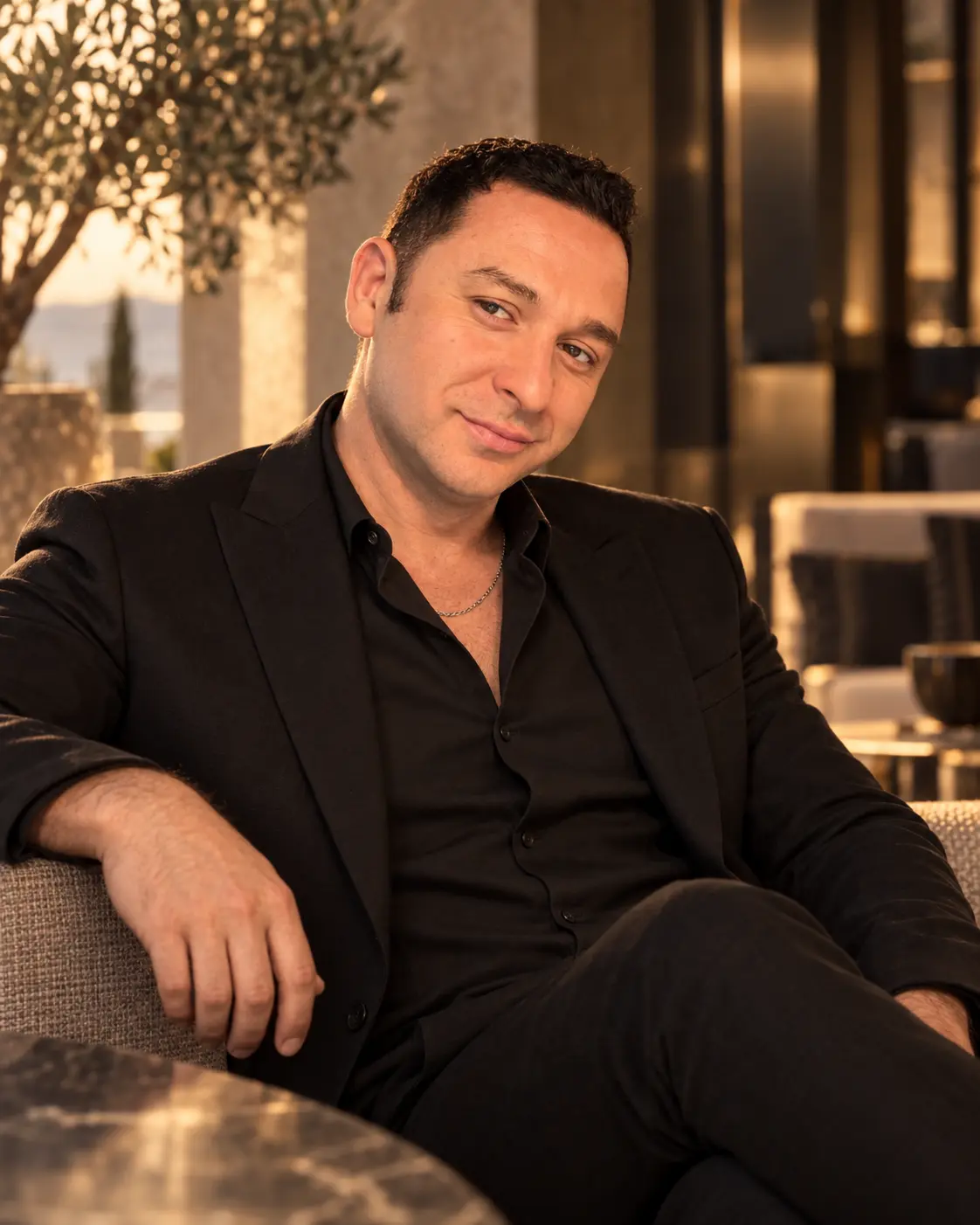 Portrait of Jeton, founder and creative director of JF Next Journey